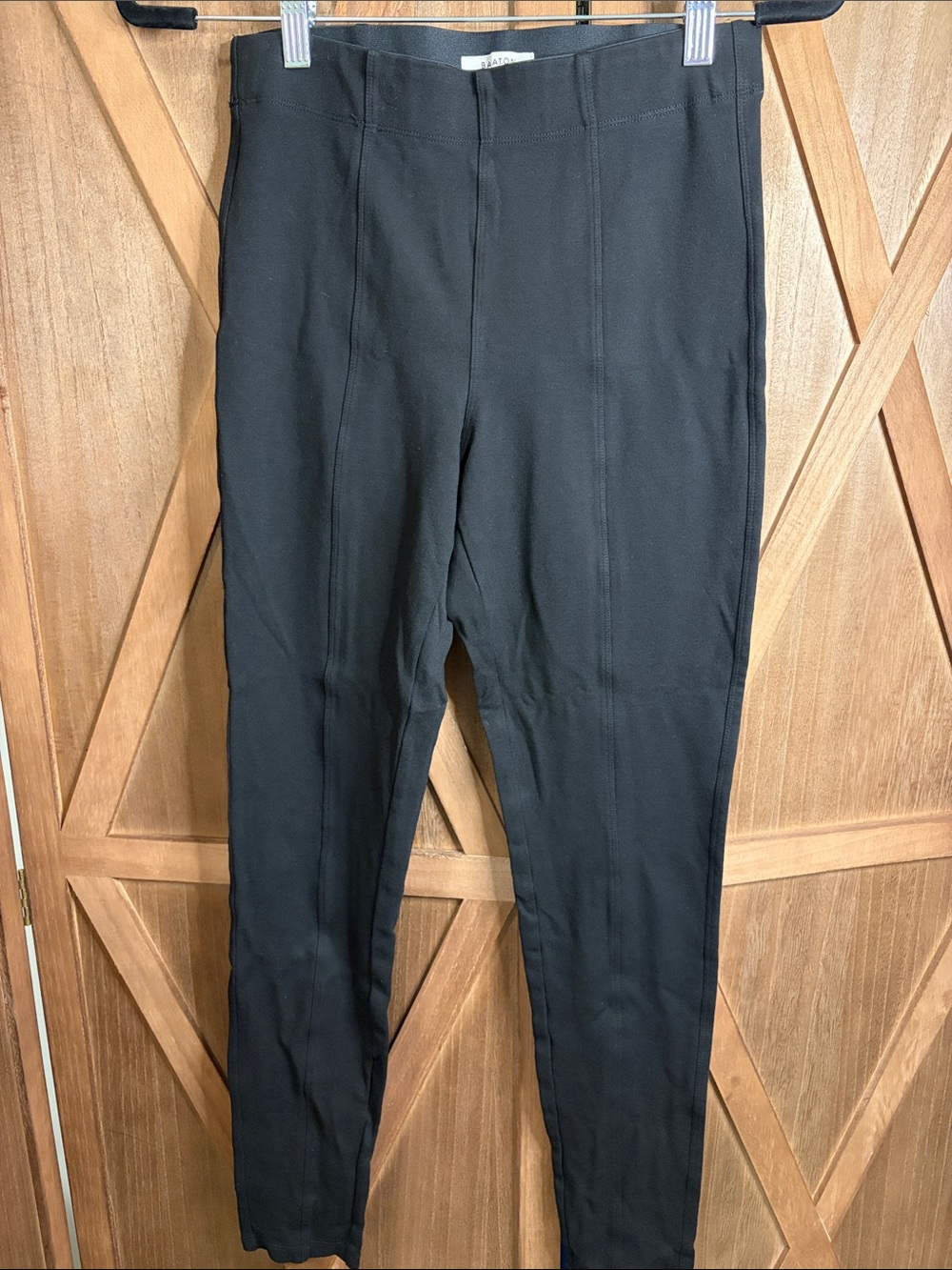 BABATON Black Contour Seamed Leggings Trousers Pants SIZE MEDIUM